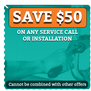 plumbing coupon and special offer for all service calls and installations