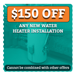 plumbing coupon and special offer for new water heater installation 02